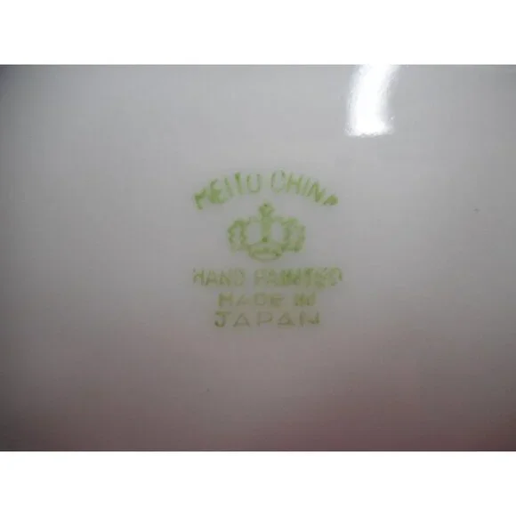 2 Vtg Meito China decorative Nappy Dishes Pink Floral Handpainted Trinket - Picture 5 of 5